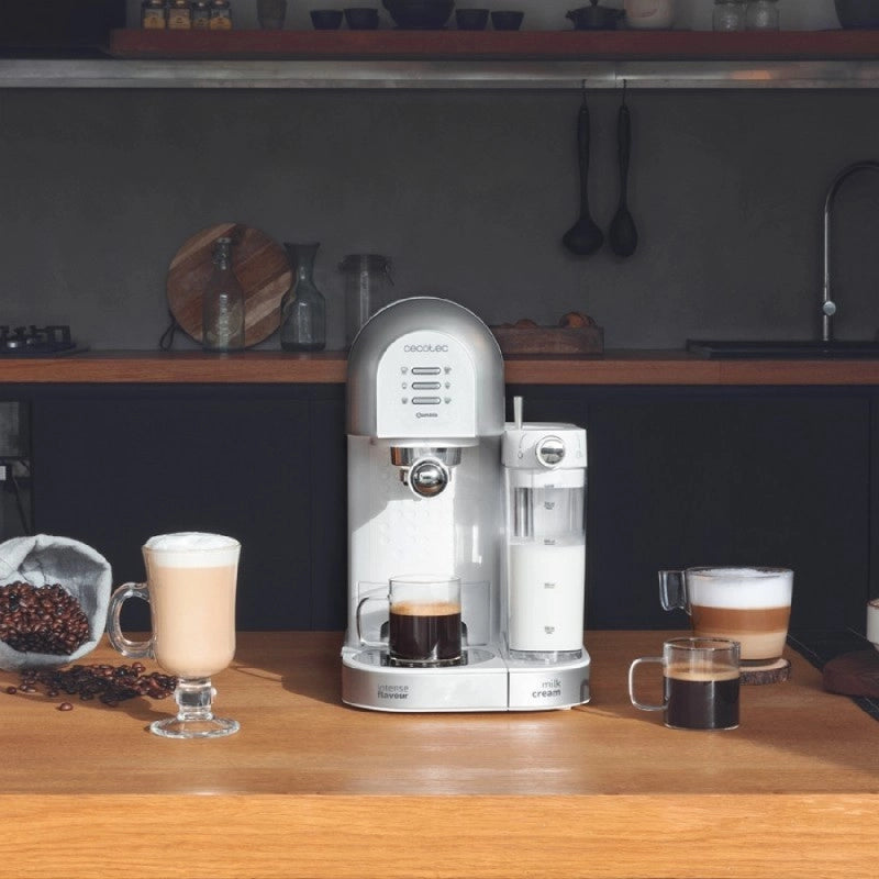 CECOTEC 01594 - Macchina da caffè semi-automatica Cumbia Power Instant-ccino 20 Chic Serie Bianca
