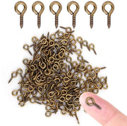 Oggetti decorativi mini - 200 pezzi - Legering - Spille per occhi - Decorazioni - Arte della resina - Disegno di vite semplice