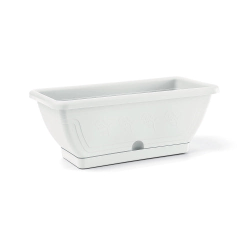 CASSETTA CON SOTTOCASSETTA 'VENEZIA' cm 60x19x16h - colore bianco