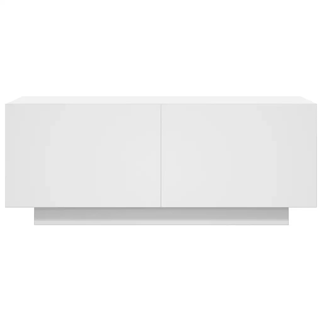 Mobile Porta TV Bianco 100x35x40 cm in Legno Multistrato 804436