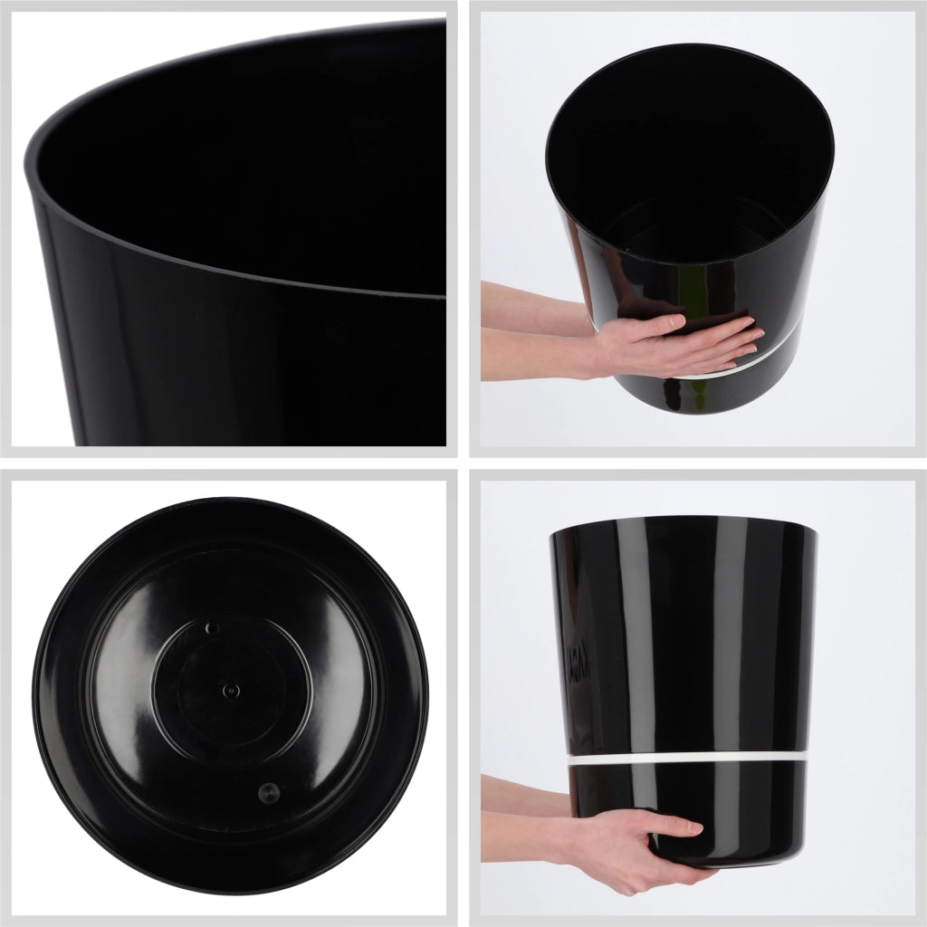 Copertura per vaso da fiori KADAX, 29 cm, in due pezzi, in plastica.