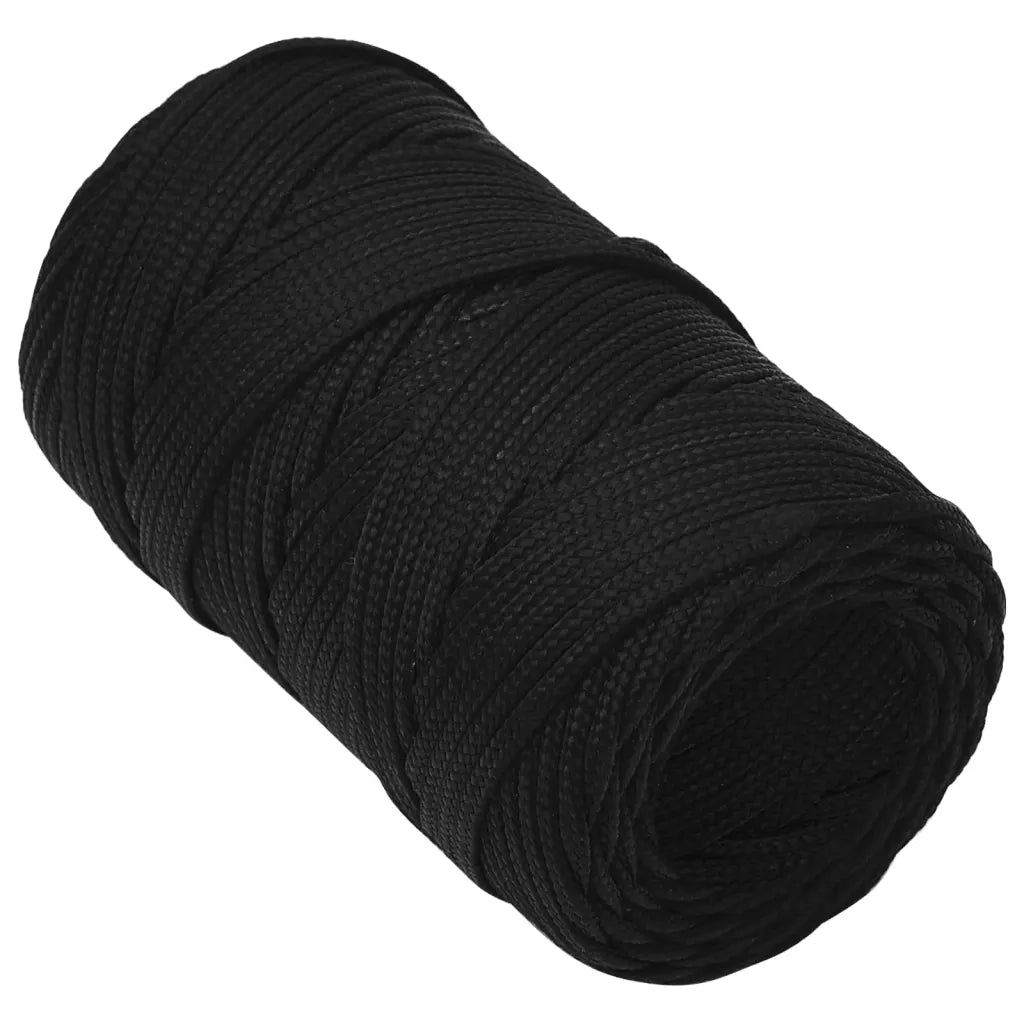 Corda da Lavoro Nera 2 mm 50 m in Poliestere 152793
