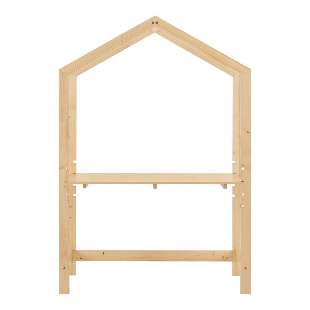 Scrivania per bambini in pino 160 x 110 x 50 cm naturale 03_0006617