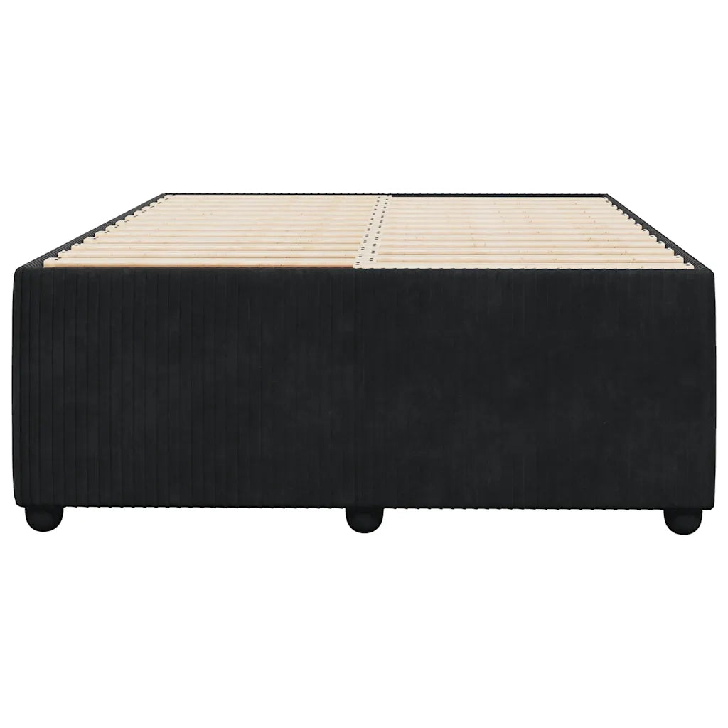 Giroletto senza Materasso Nero 120x200 cm Velluto 3285002
