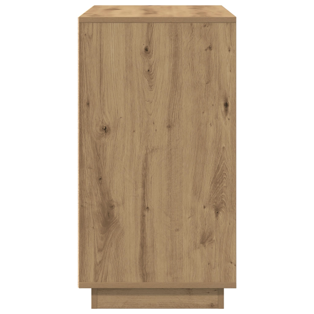 Sideboard  in rovere artisanale 80x34x75 cm in legno ingegnerizzato