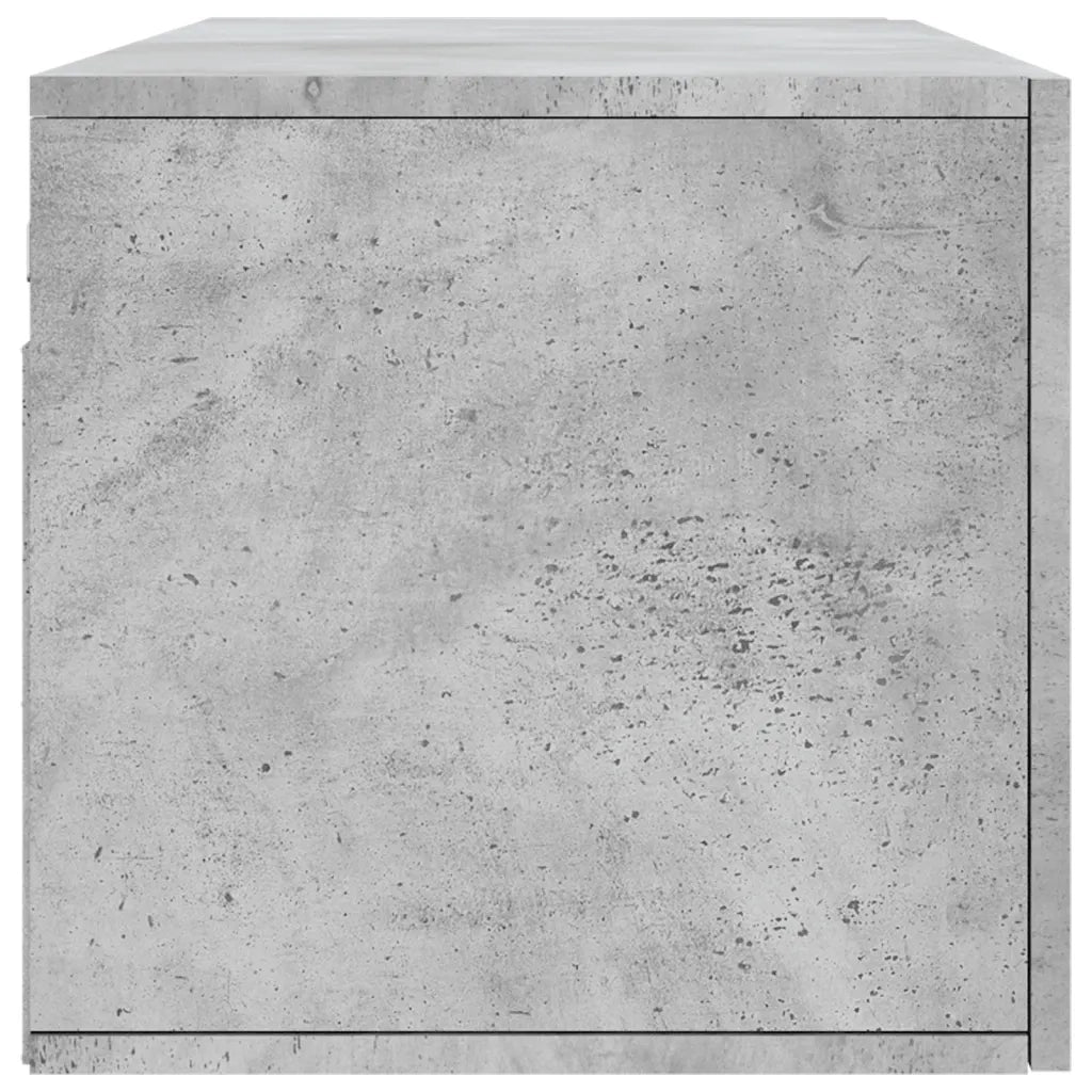 Mobile a Parete Grigio Cemento 100x36,5x35 cm Legno Multistrato 830152