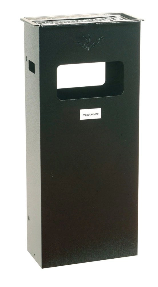 1pz posacenere e gettacarte per esterno dimensioni cm 30x15x70 cod:ferx.10348