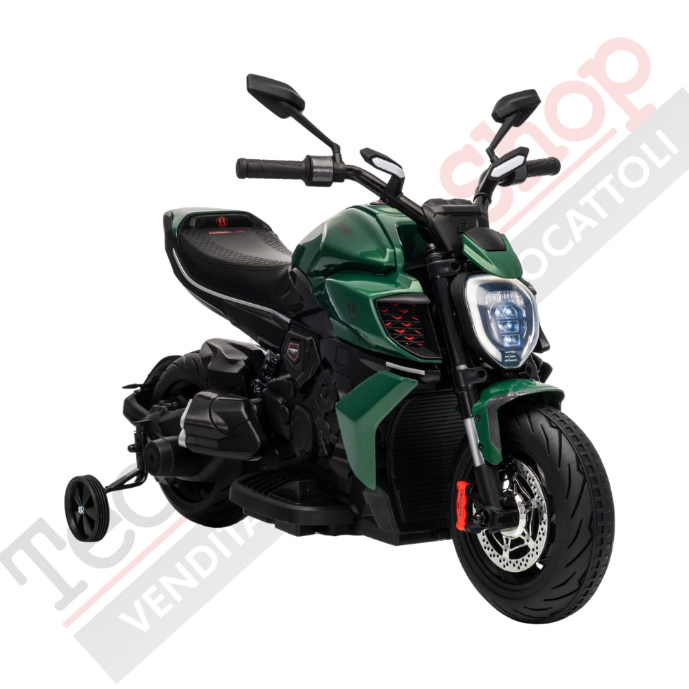 Tecnobike Shop - Moto Elettrica per Bambini Licenza Ufficiale Ducati Diavel 12V