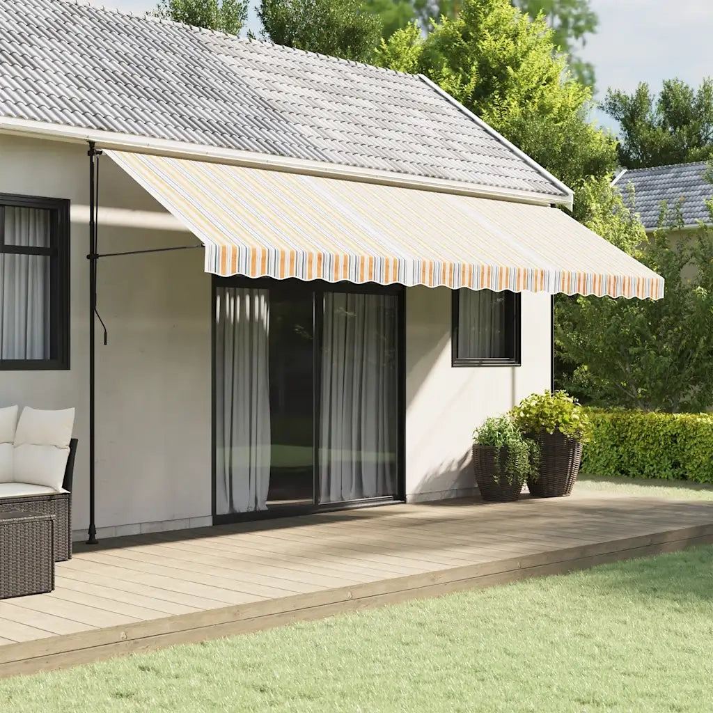 Tessuto di Ricambio per Tenda Strisce Multicolore 5x3 m 367730