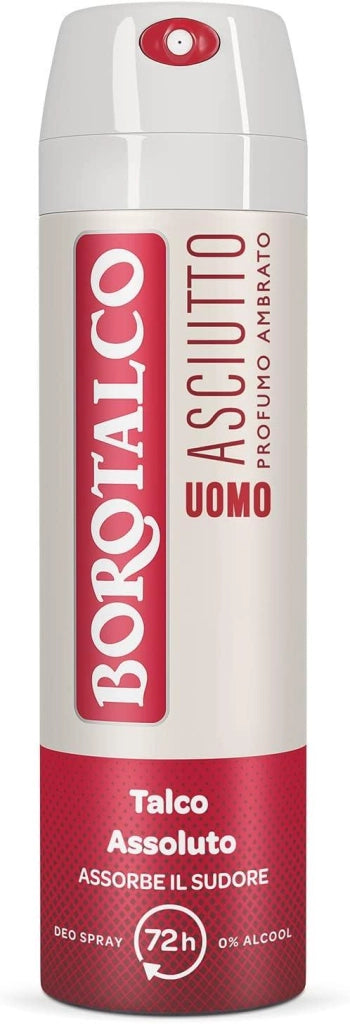 BOROTALCO DEO SPRAY 150 ML NEW UOMO + ASCIUTTO PROFUMO AMBRATO