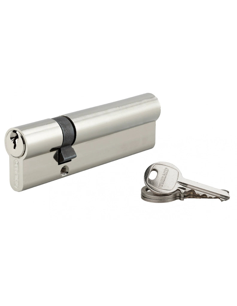 Cilindro europeo SA 30 x 80 mm nichelato, 3 chiavi – THIRARD