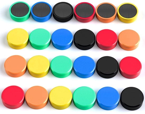 24 pezzi di forti magneti, magneti per lavagne, magneti per frigorifero, piccoli magneti, magneti per lavagna bianca, magneti per frigorifero per lavagna bianca, aule, uffici, armadietti, foto, carta