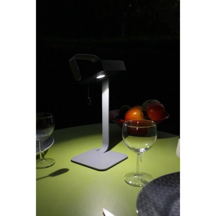 Lampada da tavolo solare di design - Easy - Grigio