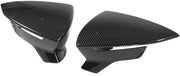 Copertura per specchietti laterali in carbonio: Copertura per specchietti posteriori in sostituzione per SEAT Leon Mk3 5F ST FR Cupra 2013-2019, stile a fibra di carbonio.