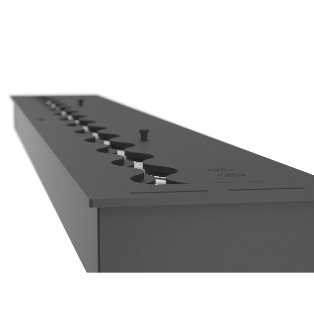 Bruciatore Inserto a Bioetanolo 120cm in Inox nero da incasso da 5 lt