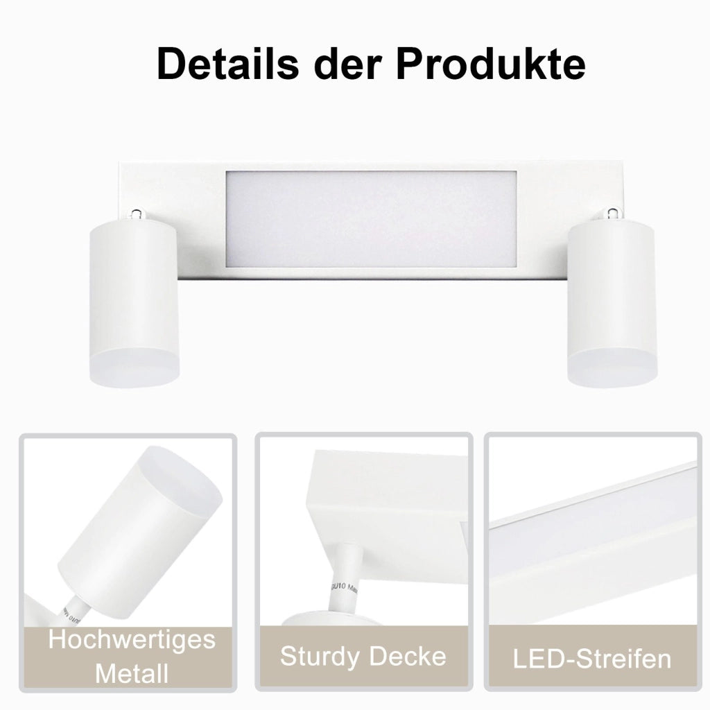 ZMH Faretto da soffitto 3 lampade E14 rotondi industriali retrò girevoli per camera letto
