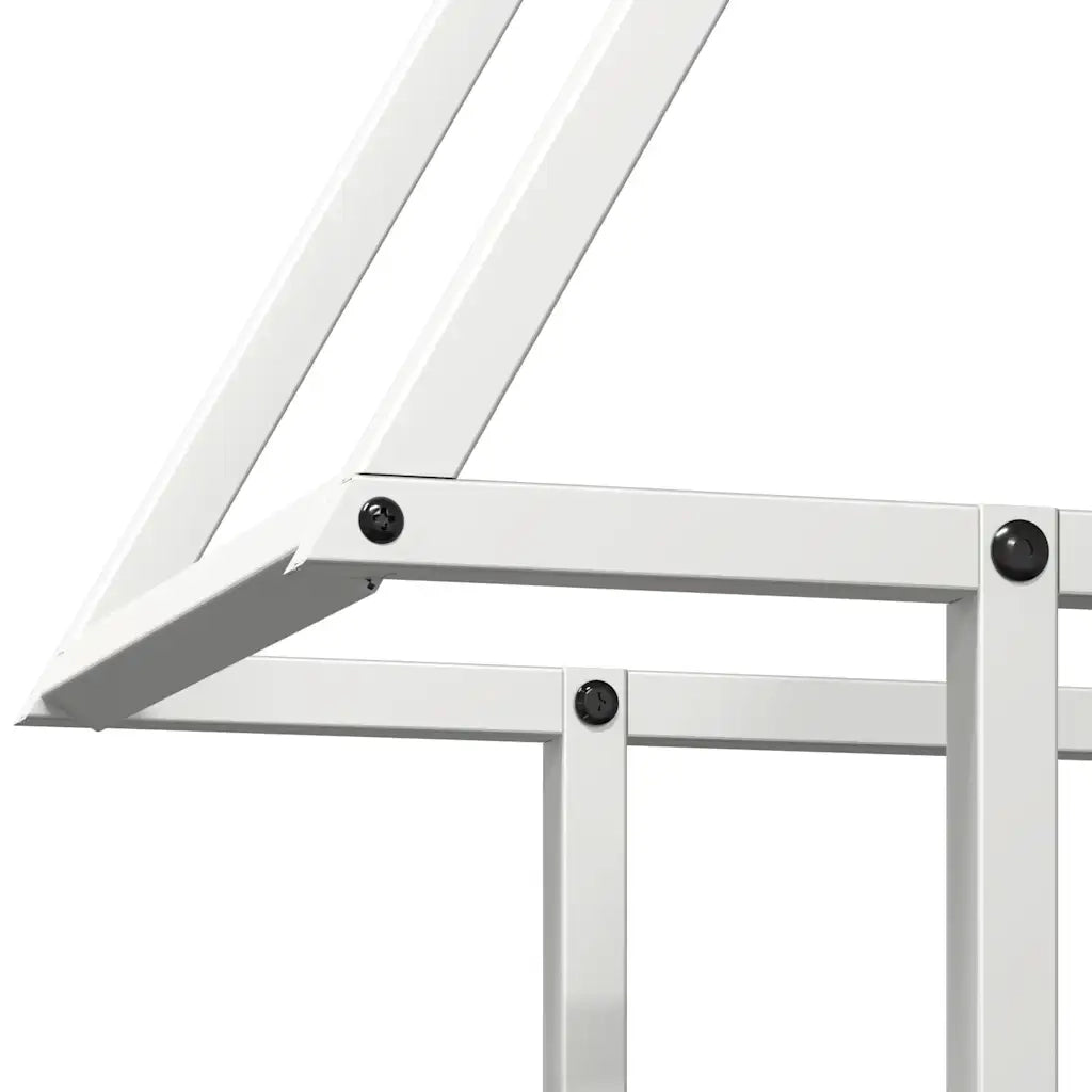 Rastrelliera per Legna da Ardere Bianca 50x25x60 cm CFW6617383