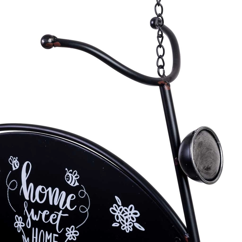 Bicicletta decorativa in metallo con due cestini 85x22x98h cm