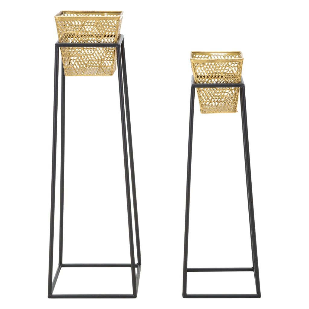 Samara, Vaso set 2 Vasi, Portavasi Rimovibili, oro