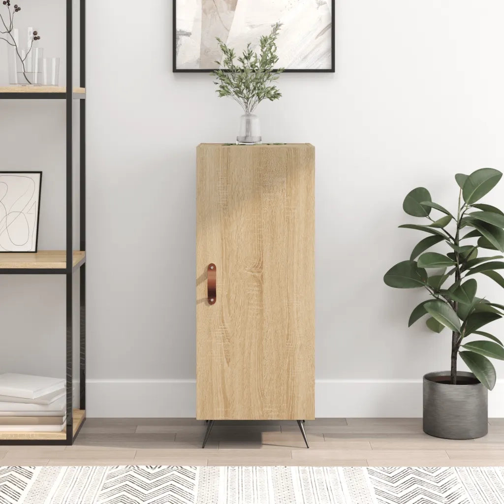 Credenza-Buffet-Armadio da cucina Rovere Sonoma 34,5x34x90 cm in Legno Multistrato 314552