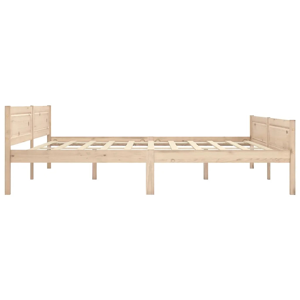 Giroletto senza Materasso-Struttura Letto 200x200 cm in Legno Massello Pino 588799