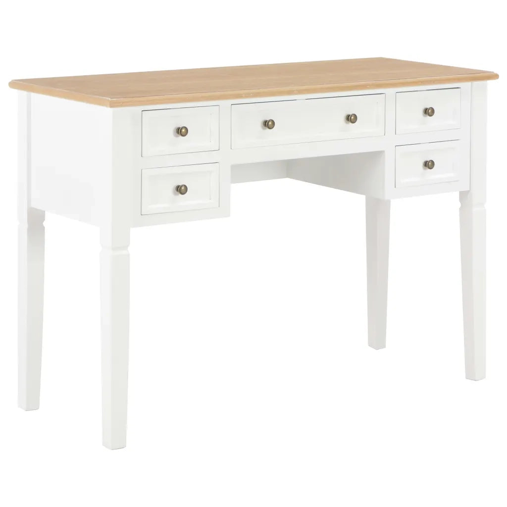 Scrivania Bianca 109,5x45x77,5 cm in Legno cod mxl 60584