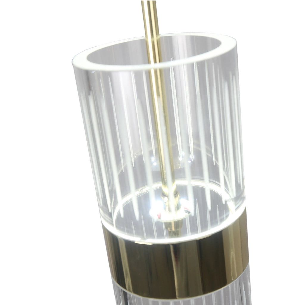 Lampada sospensione moderna oro 60cm LED CCT 3 luci