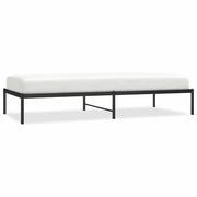Letto singolo | Letto per adulti | Giroletto in Metallo Nero 90x200 cm