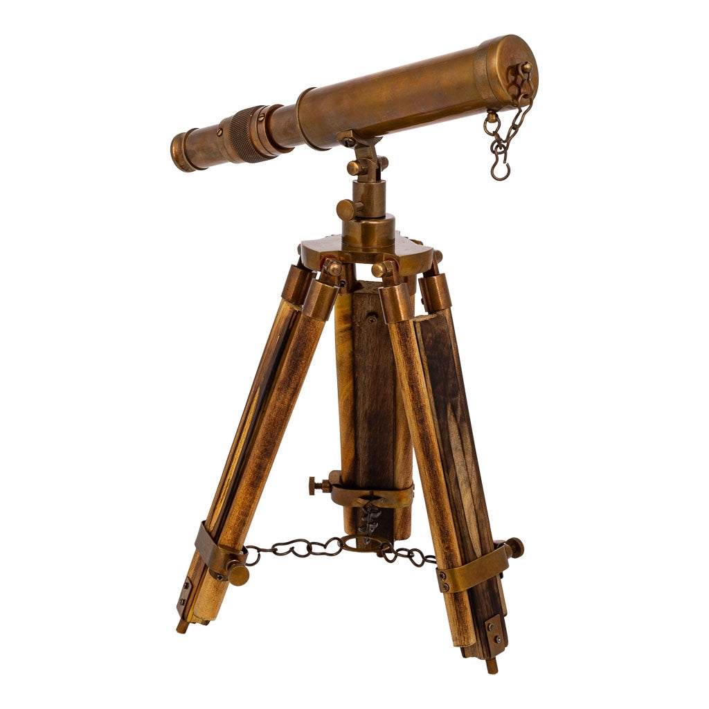 Telescopio con treppiede in legno e metallo 4x2x25h