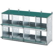 Nido per Galline 8 Posti in Metallo ¨C MINIMAL ¨C Montaggio a Parete, Ventilato