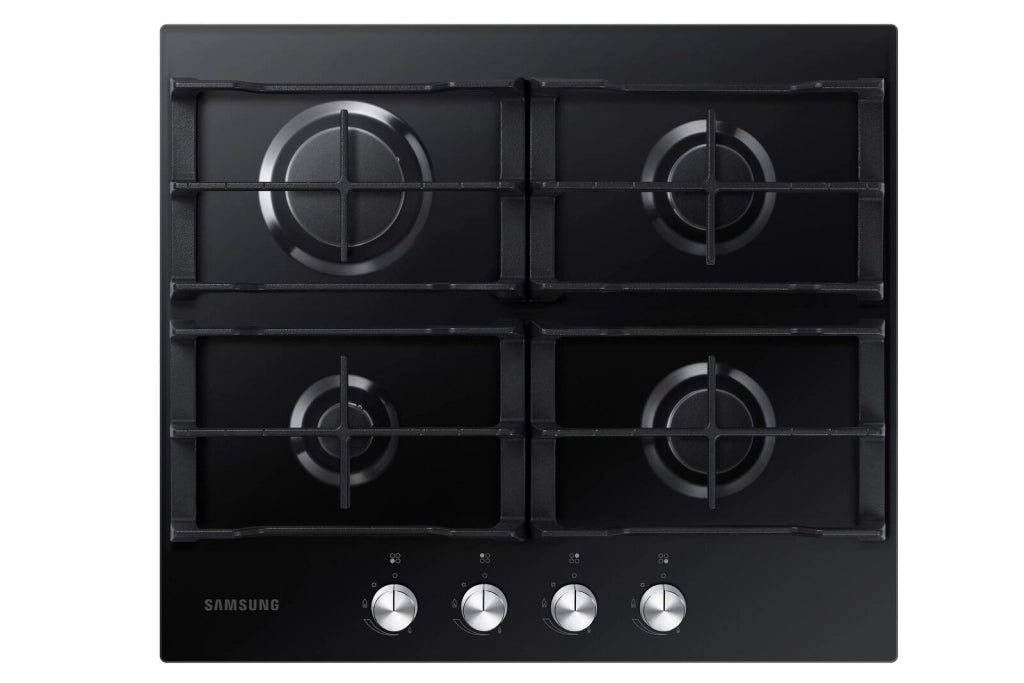 Samsung NA64H3010AK Piano Cottura a Gas 4 Zone Griglia in Ghisa 60 cm Nero