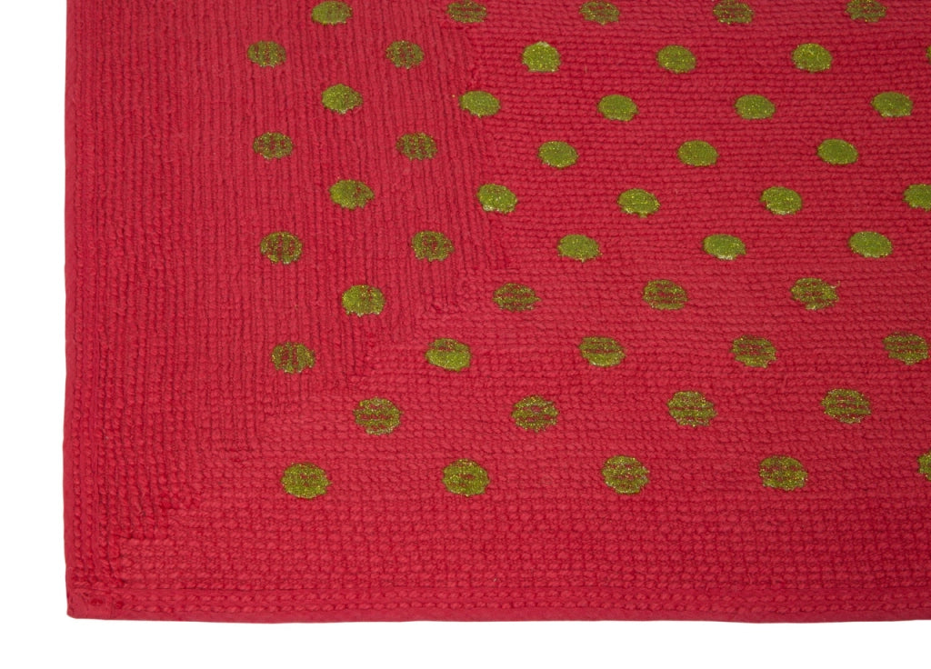 Tappeto Casa Bagno Cotone Spugna Morbida Tinta Unita Antiscivolo Sirio Carminio - 55x100 - Carminio