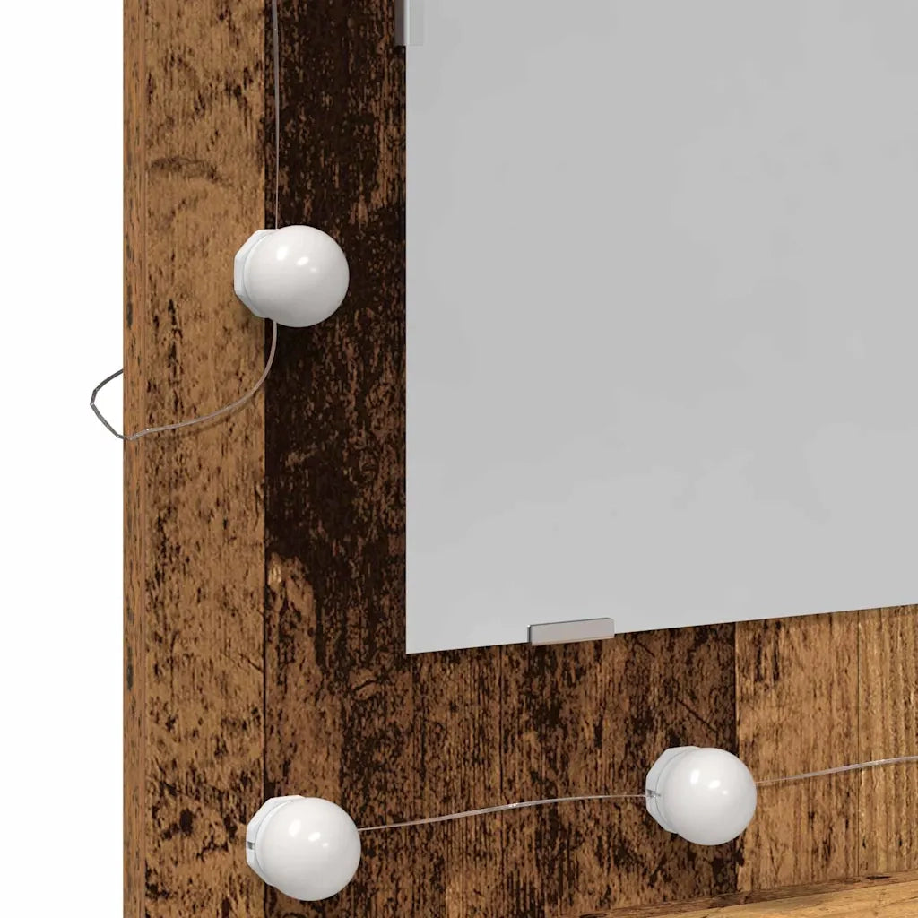 Mobiletto per specchio Legno vecchio 60 x 31,5 x 62 cm 873880