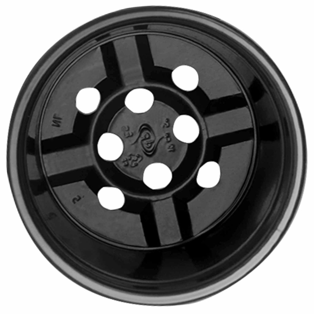 Set di 200 vasi cilindrici in plastica nera moderni e pratici 15 x 12,5 cm 02_0059664