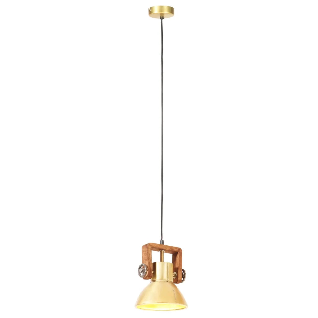 Lampada a Sospensione Industriale 25 W Ottone Rotonda 19 cm E27 CFW8379515