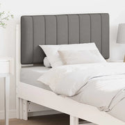 Testiera imbottita Bianco e grigio chiaro 90 cm Pino massello 880202