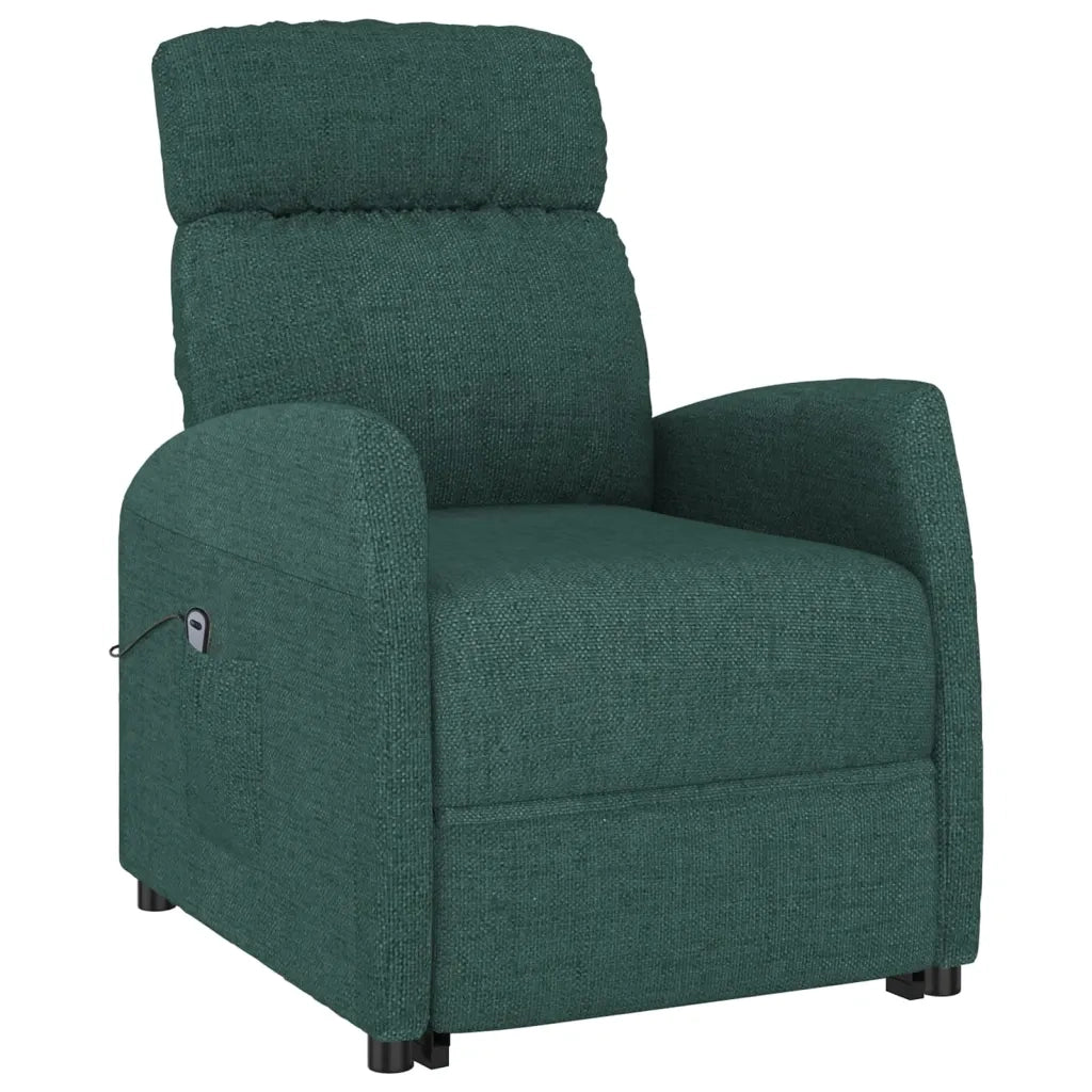 Poltrona Alzapersona Reclinabile Verde Scuro in Tessuto cod mxl 26271