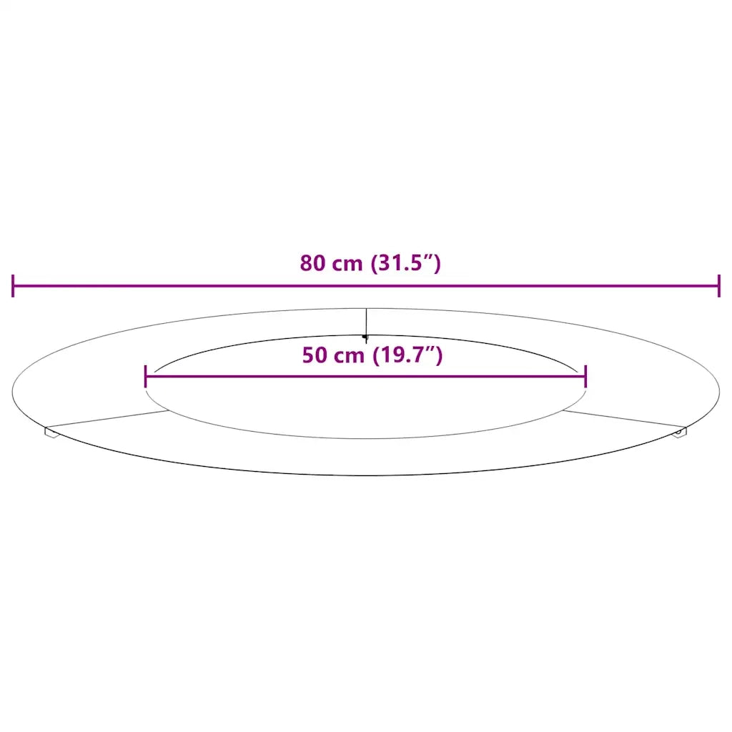 adatto per Anelli d'Albero Piatto 5 pz Bianco ?50 / 80 cm CFW6591610