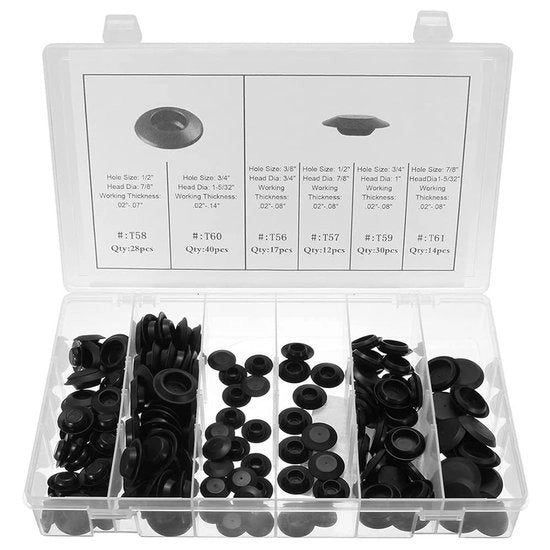 Chiodi a clip 141 pezzi - Materiali di fissaggio - Spilli a clip - Kit di fissaggio - Materiales Nylon