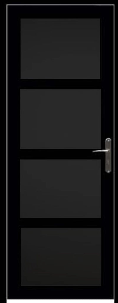Tabella dimensioni blocco porta Telia nero 4 pannelli H204 x L83 spinta sinistra