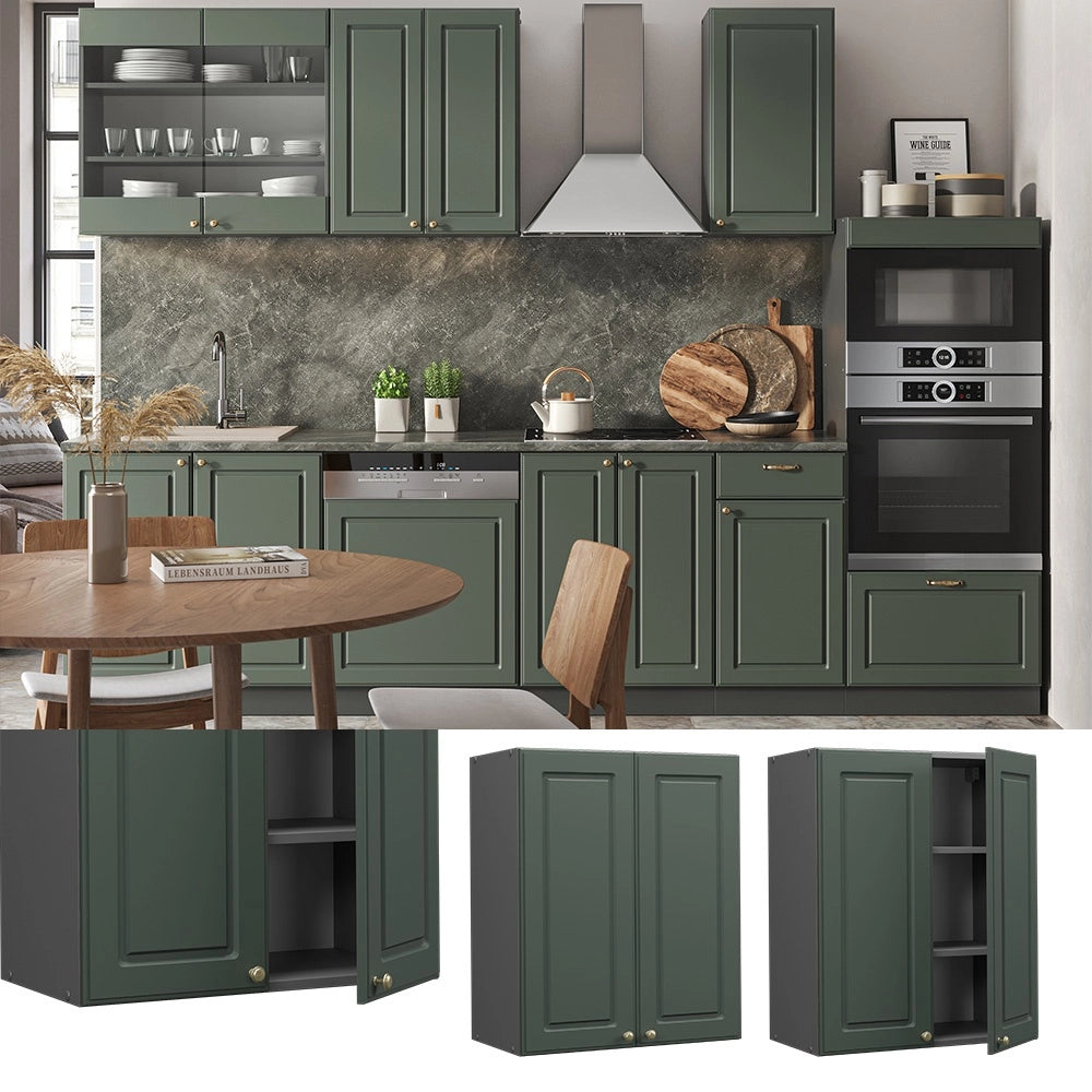 Pensile da cucina Fame-Line Verde-oro rustico/Antracite 60 cm Vicco