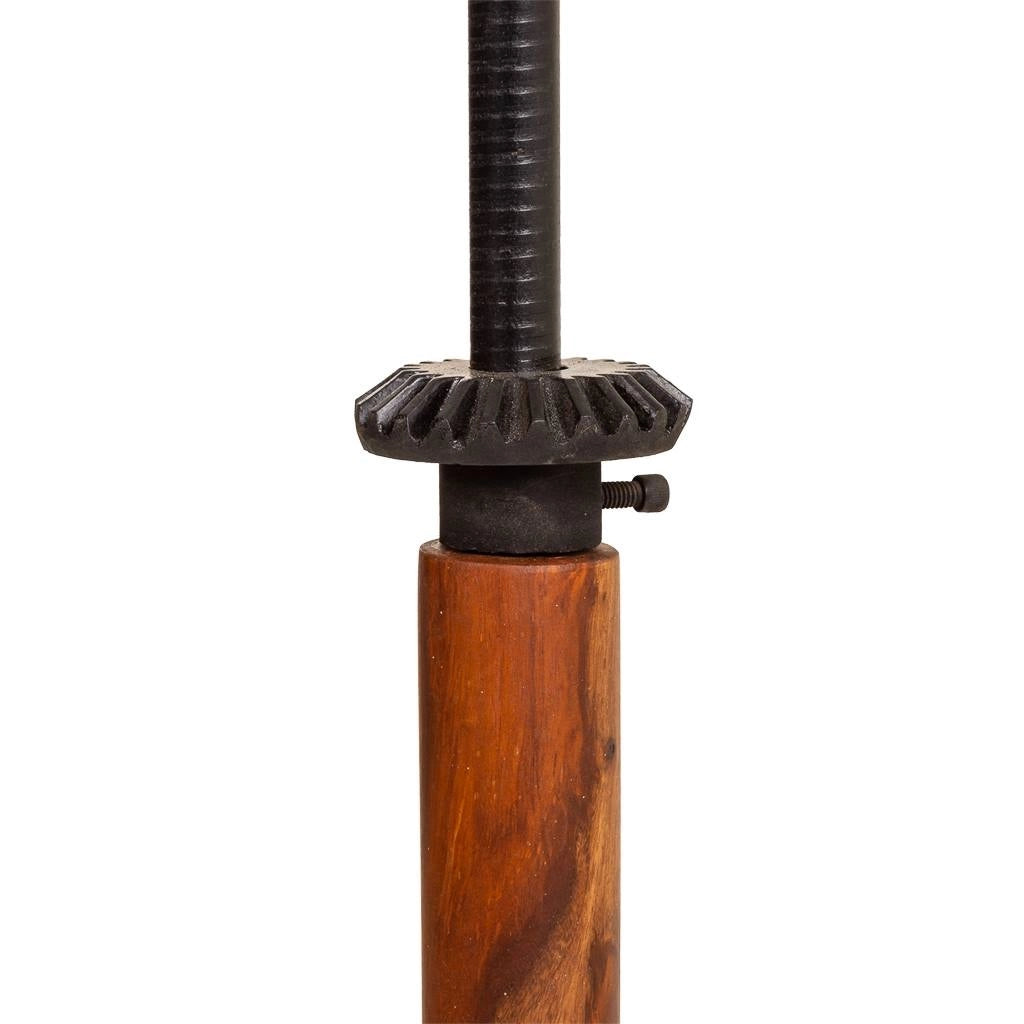 Lampada da terra in legno e metallo 47x47x140h