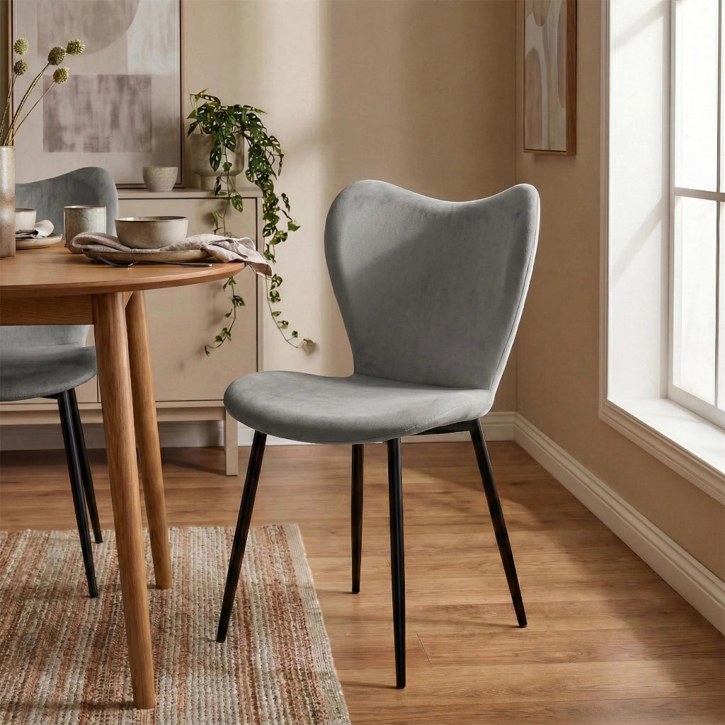 Set di 2 sedie per sala da pranzo Maika in velluto 9
