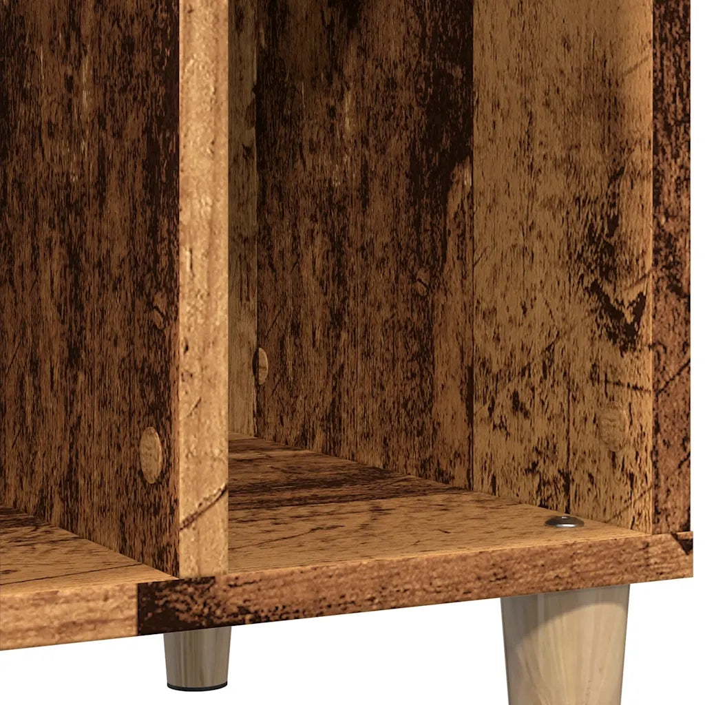 Mobile Porta Dischi Legno Antico 100x38x48 cm Legno Multistrato 857167