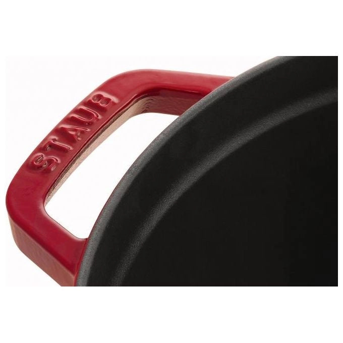 Staub 40509-820 Cocotte Casseruola in Ghisa Diametro 20 cm Capacita' 2,2 L Adatta a Tutti i Piani Cottura incluso Induzione Forno e Grill Colore Ciliegia (frutto)
