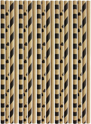 Rietti di Carta 100 pezzi - Biodegradabili - Ecocompatibili - Per Feste - Multistrato - 20 cm di Lunghezza - Rietti da Imballaggio
