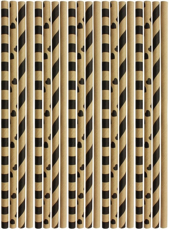 Rietti di Carta 100 pezzi - Biodegradabili - Ecocompatibili - Per Feste - Multistrato - 20 cm di Lunghezza - Rietti da Imballaggio