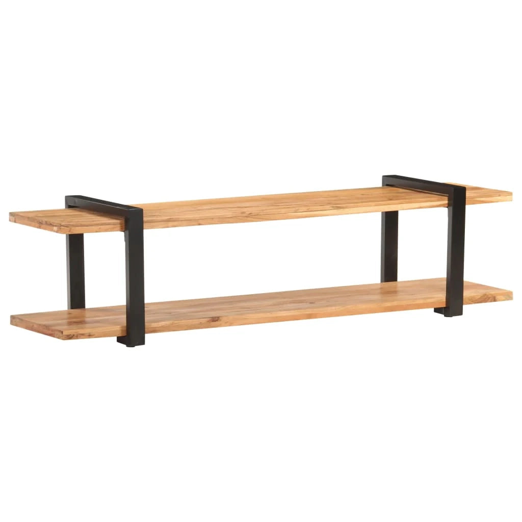 Mobile TV multimediale scaffale TV credenza mobile TV sala da pranzo soggiorno camera da letto 160 x 40 x 40 cm legno massello di acacia marrone 02_0026071