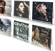 Scheda di supporto per vinili - trasparente - pannello per album - esponi la tua passione per la musica - 6 pezzi