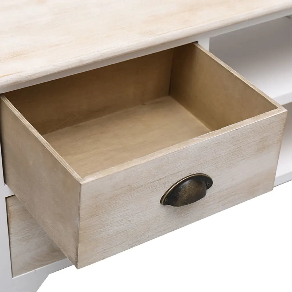 Mobile Porta TV 108x30x40 cm in Legno di Paulownia 338520